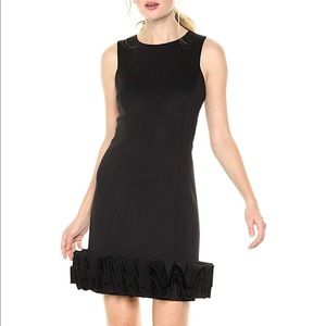 Nicole Miller NY short black dress with ruffles
